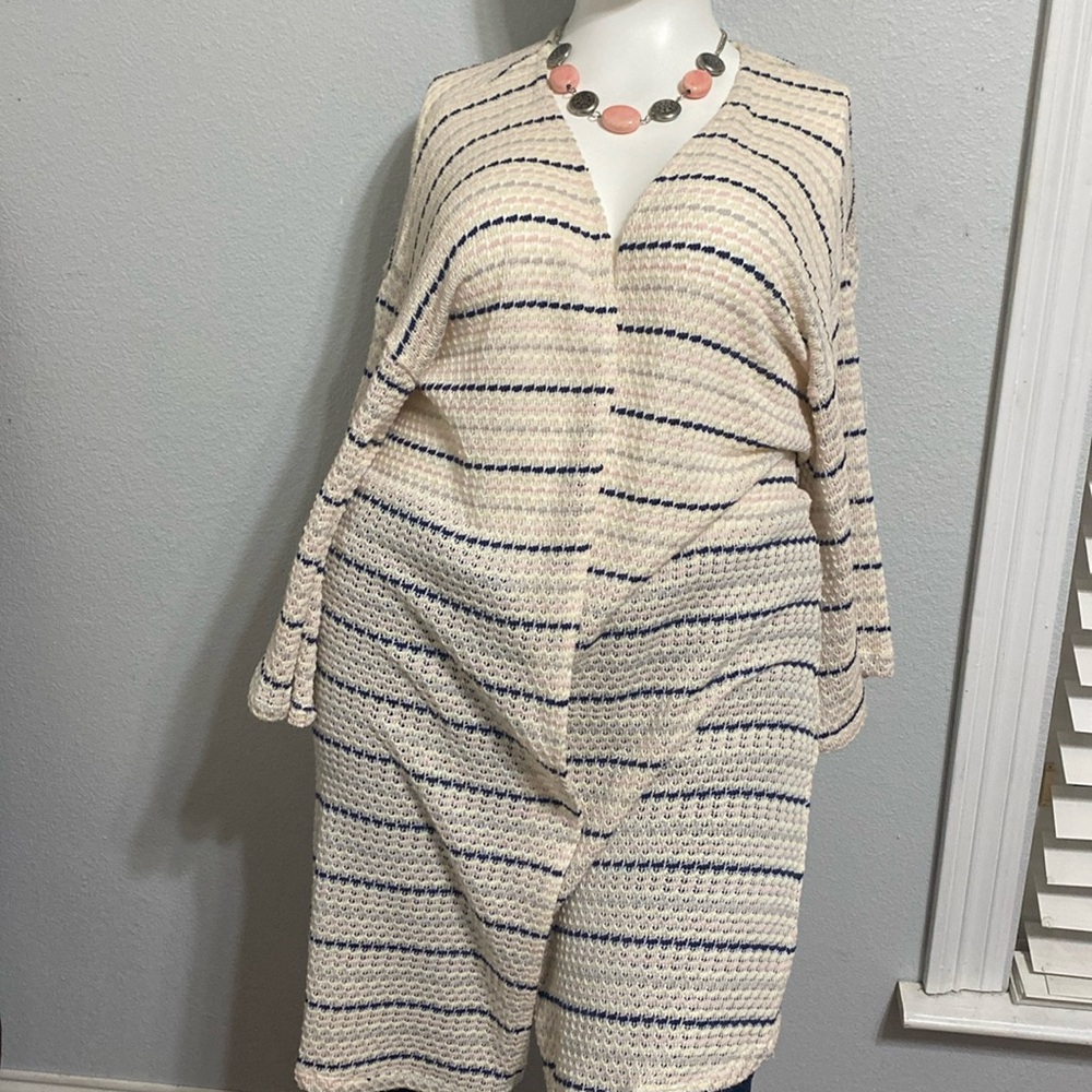 Sweater Bobeau Pink and Blue Knitted